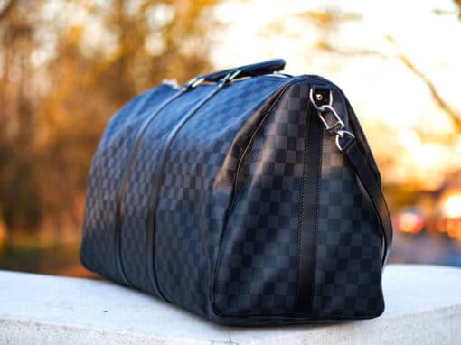 sac de voyage Louis Vuitton Keepall 55 Damier graphite