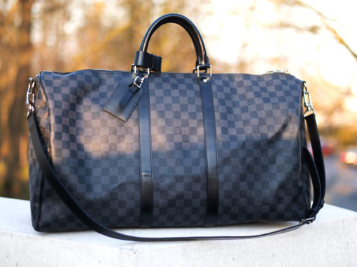 sac de voyage Louis Vuitton Keepall 55 Damier graphite