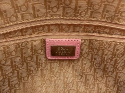 Sac à main Dior authentique d'occasion en paille Dior Flower Frame