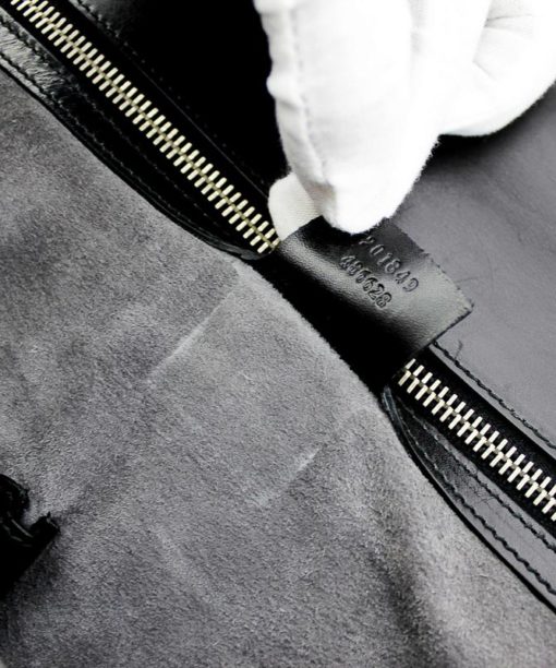 Sac Porte-documents Gucci en cuir noir