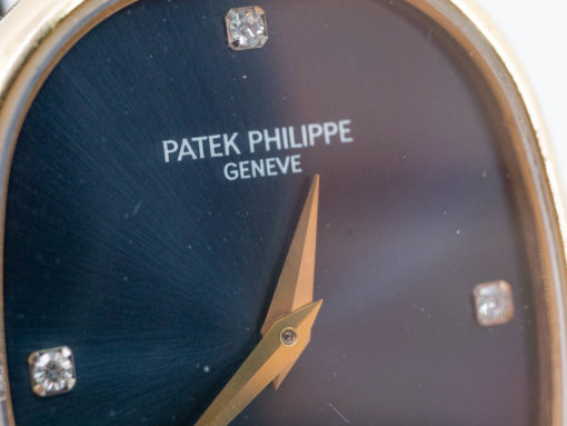 Patek Philippe Ellipse d-Or 18k cadran bleu