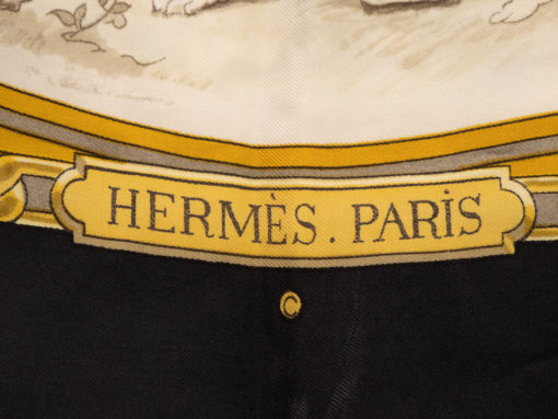 Hermès Carré Vintage pure Soie intitulé Armes de Chasse LEDOUX