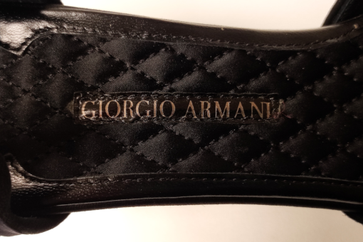 Escarpins Giorgio Armani Bleu à Perles Noires
