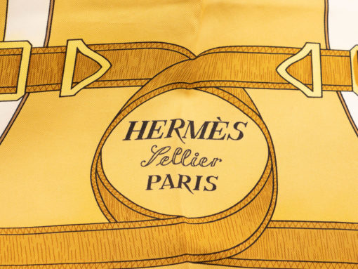 Carré 100% Soie Hermès Eperon d'Or signé H. D'origny