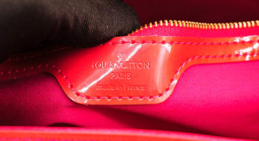 Sac à main d'occasion Louis Vuitton Wilshire en Cuir vernis monogram Rouge vif
