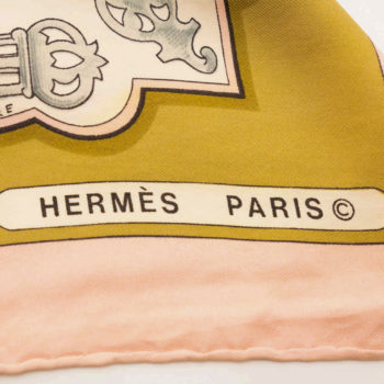 Foulard en Soie Hermès paris "Les Éperons"