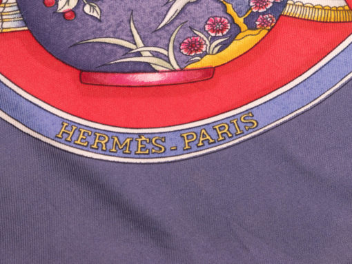 Carré Soie Hermès Paris Vintage Flacons