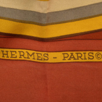 Foulard en 100% Soie Hermès Paris l'Alternateur