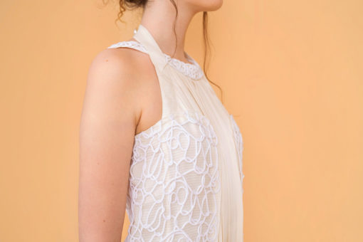 Robe de mariée Chanel Made in France en 100% Soie blanche